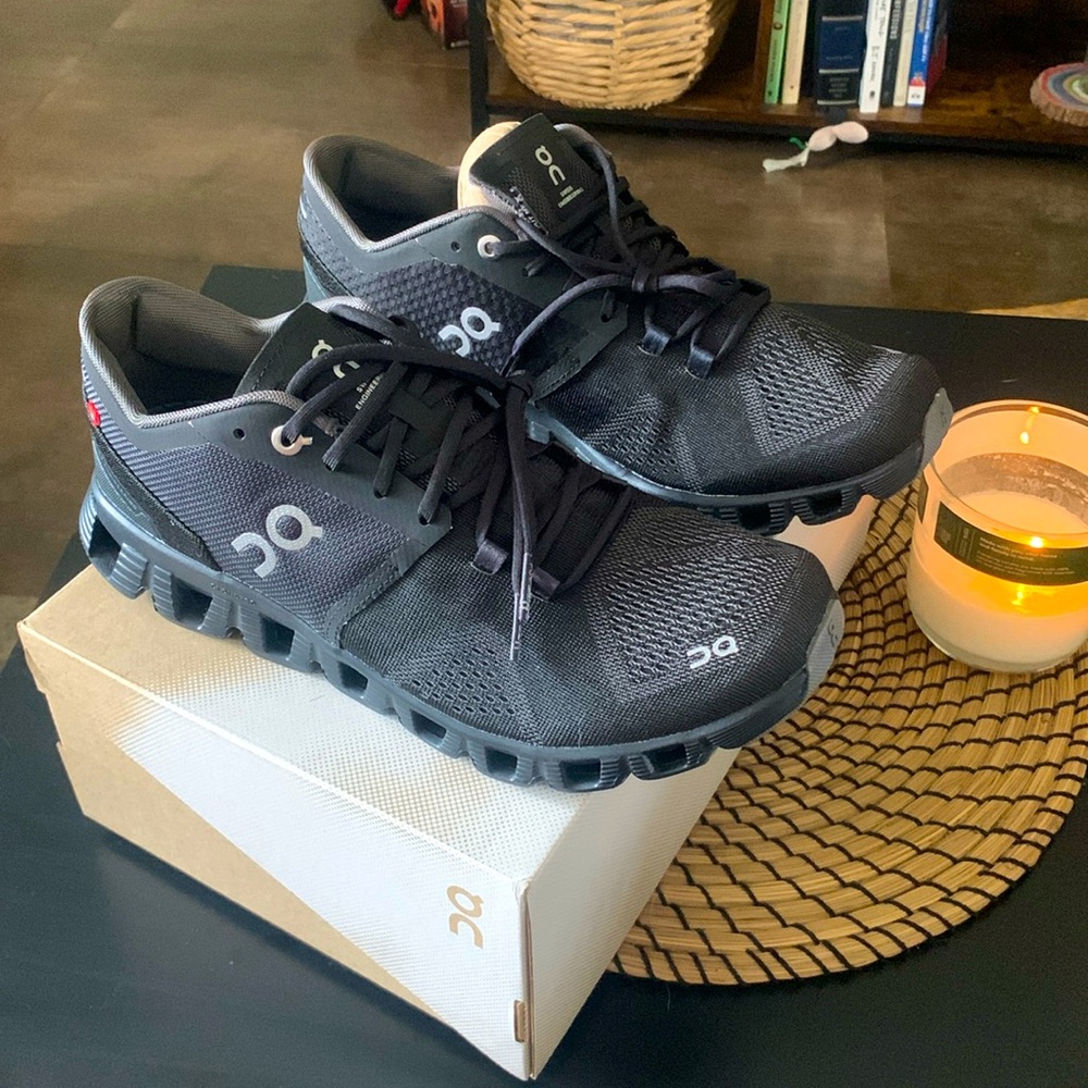 On Cloud X Black Running Shoe Brand New